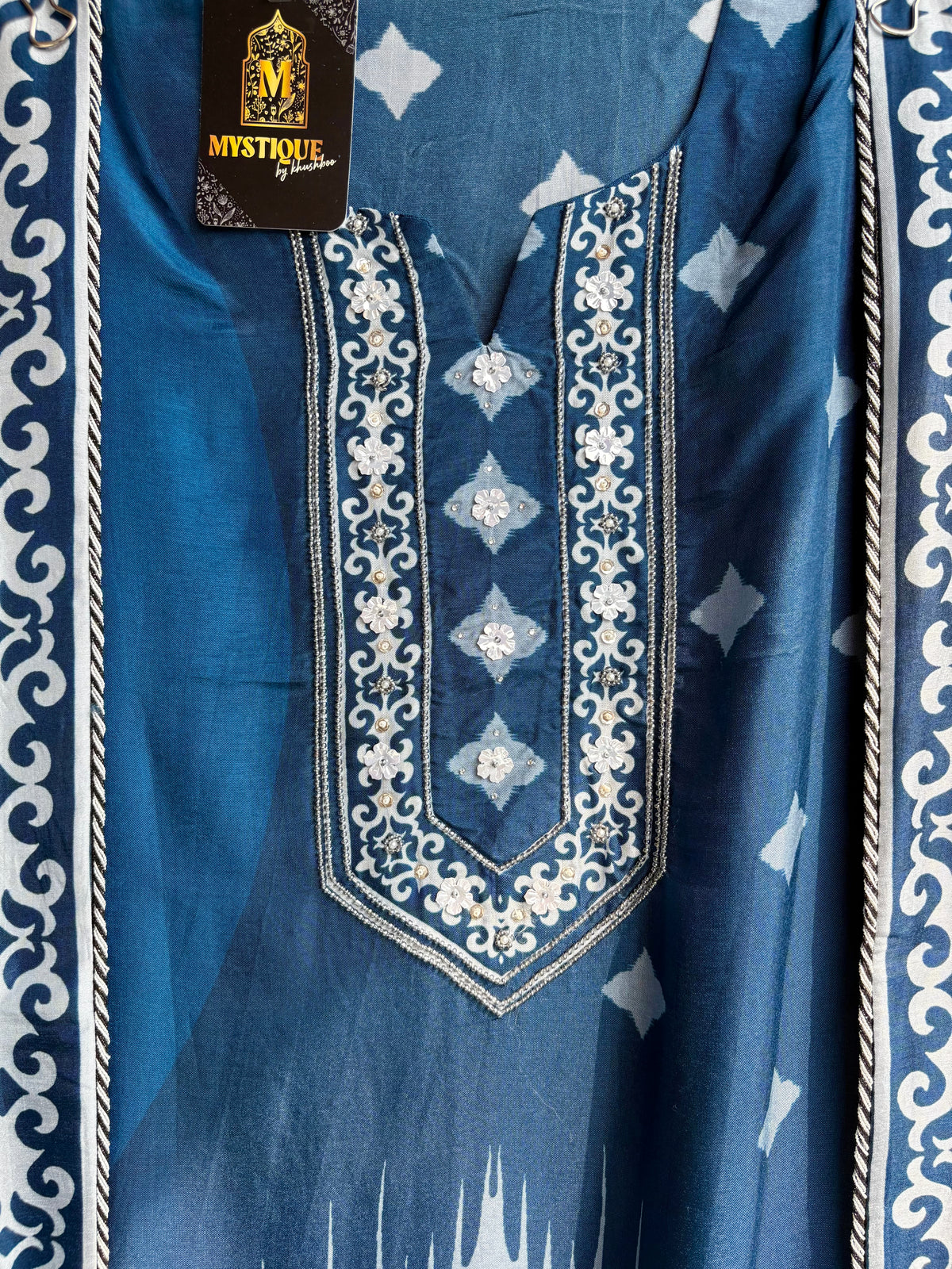 Indigo Muslin Suit