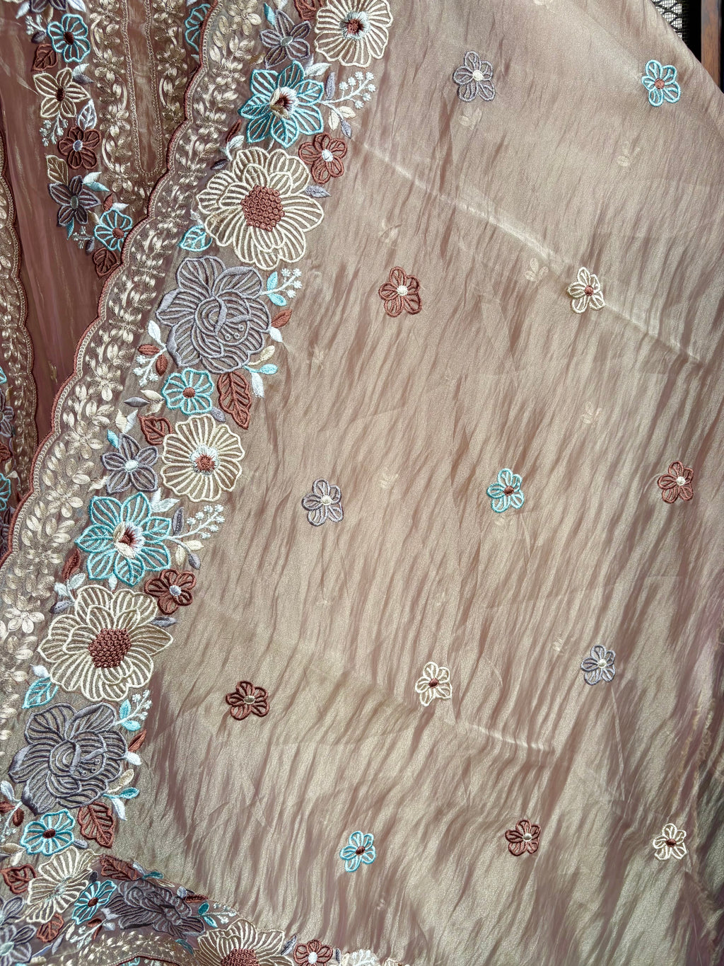 Wrinkled Tissue Parsi Suit