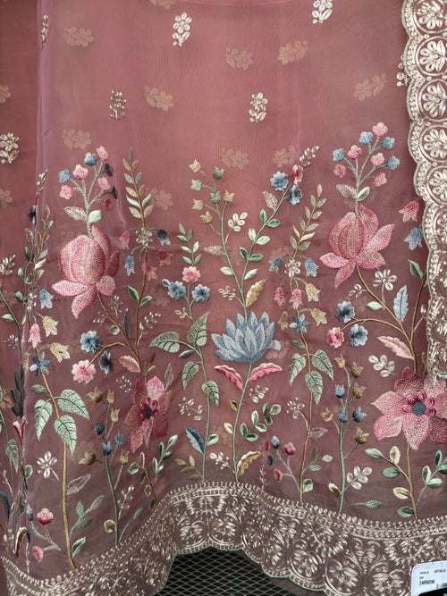 Ehsaas Organza Embroidery Suit