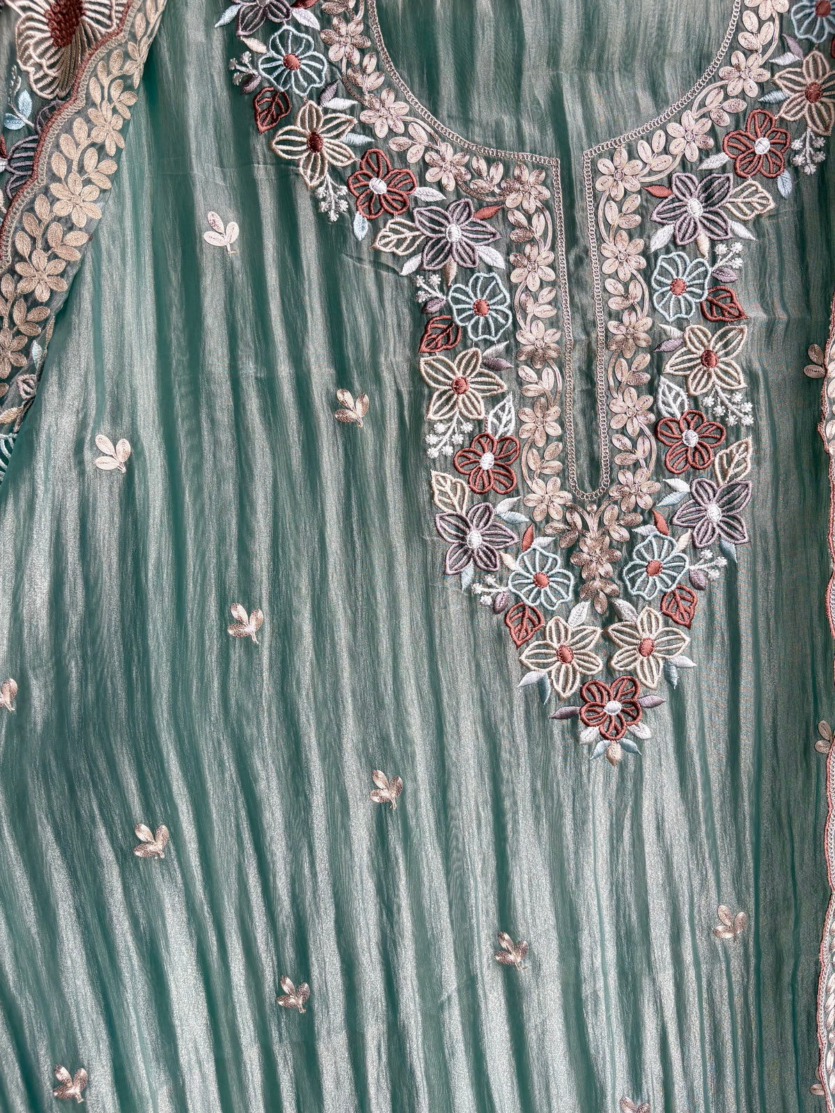 Wrinkled Tissue Parsi Suit