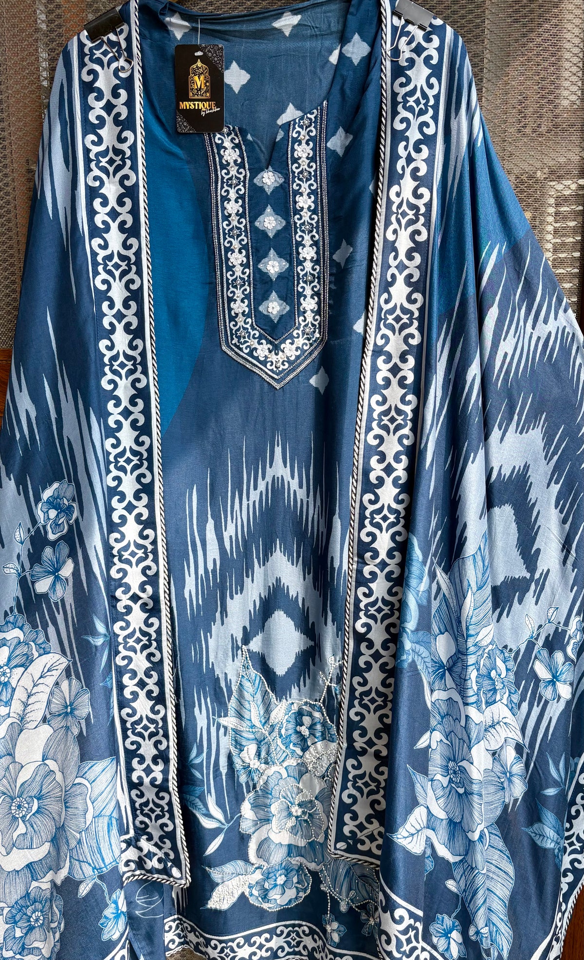 Indigo Muslin Suit