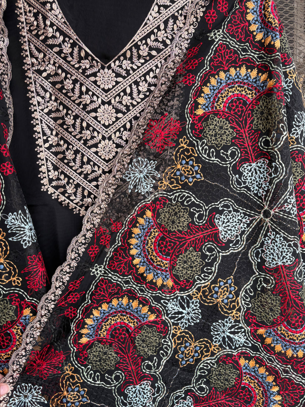 Kashmiri Organza Suit