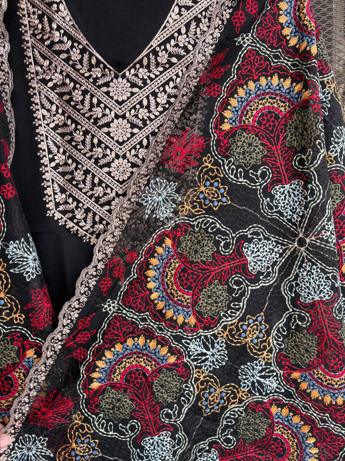 Kashmiri Organza Suit
