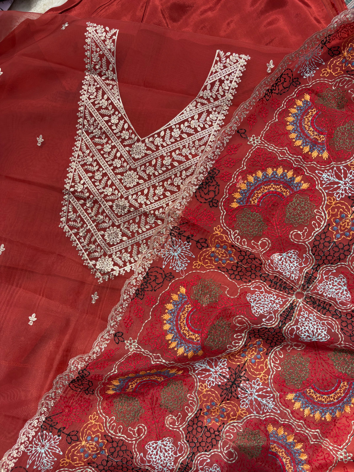 Kashmiri Organza Suit
