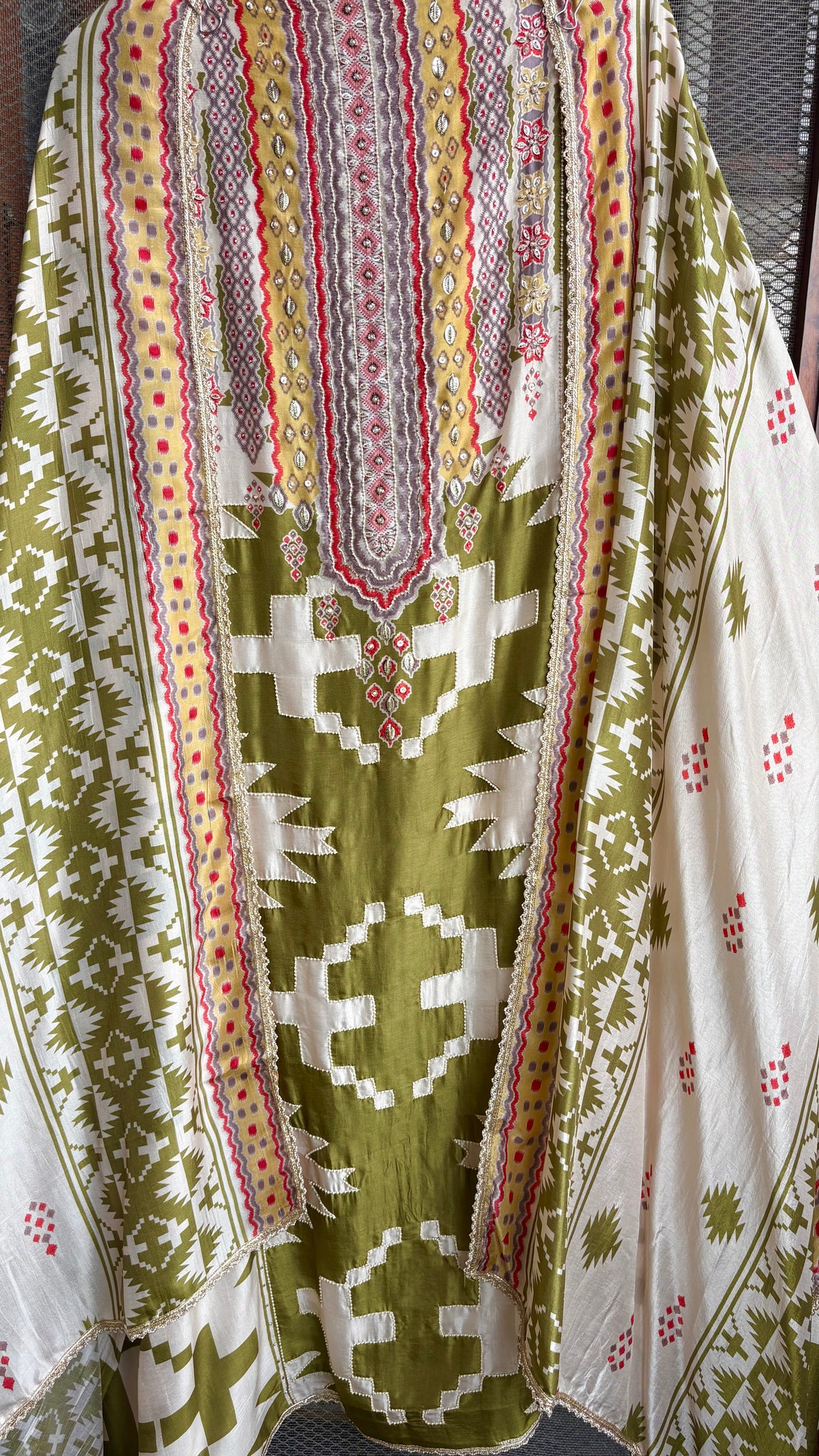 Tarang Vibrant Muslin Suit