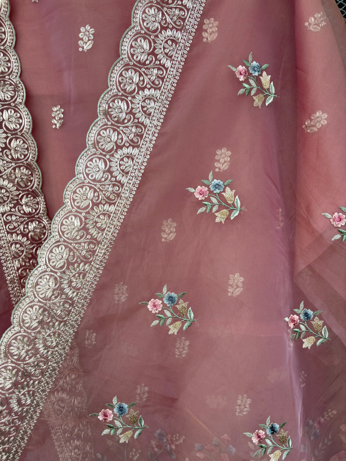 Ehsaas Organza Embroidery Suit