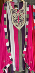 Ziya Striped Crepe Suit