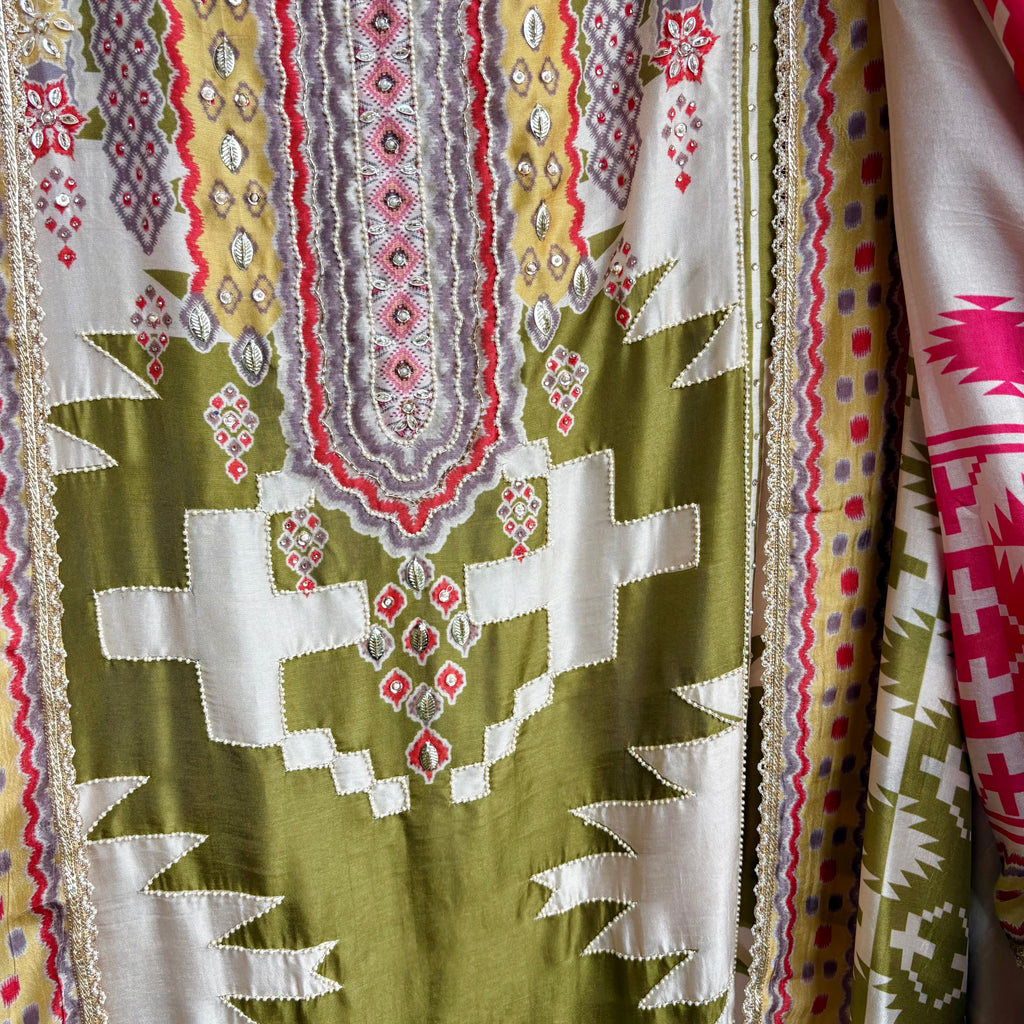 Tarang Vibrant Muslin Suit